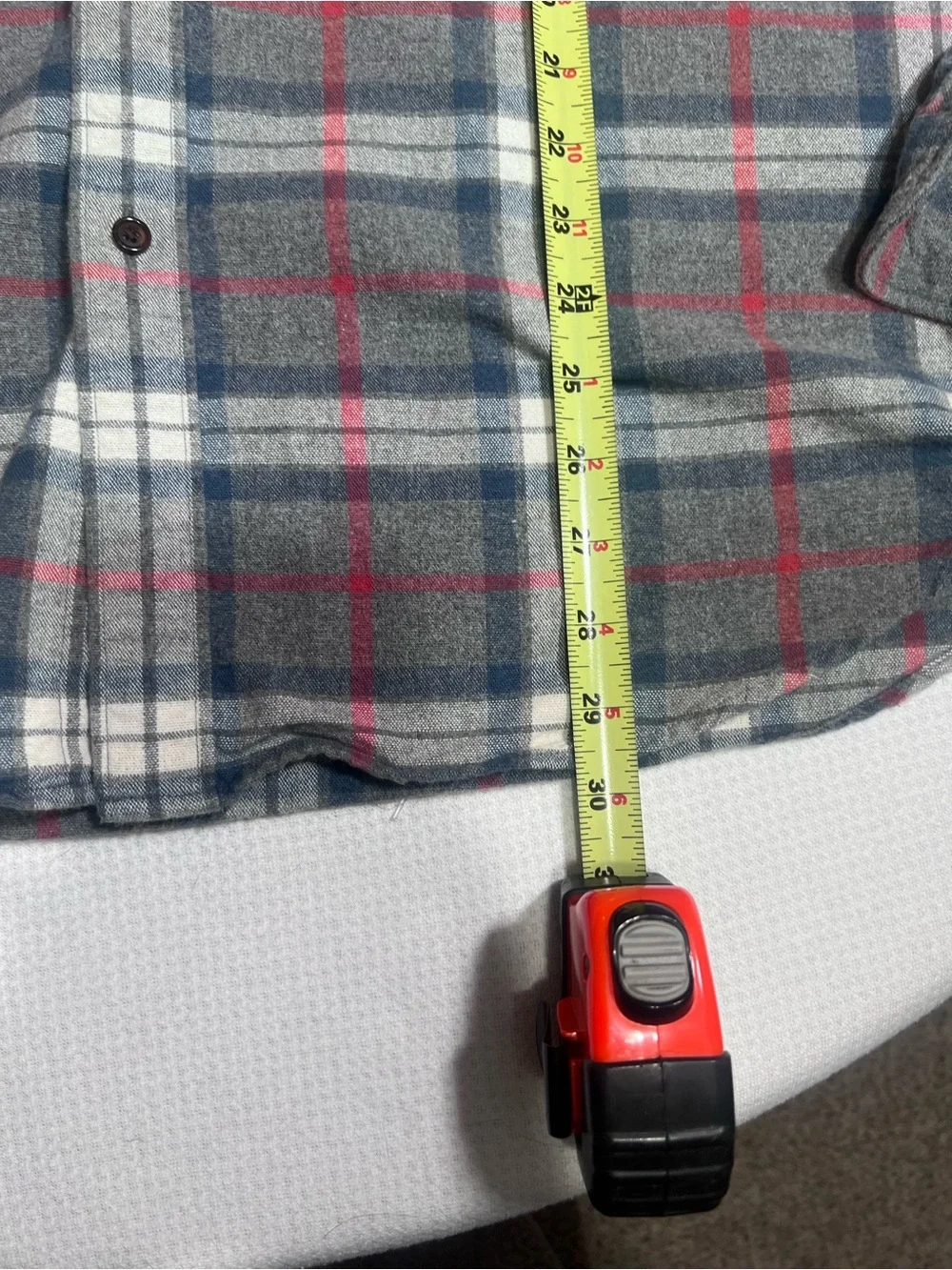 J. Crew Men's Gray Plaid Button-Up 100% Cotton Shirt with Brown Elbow Patches XL